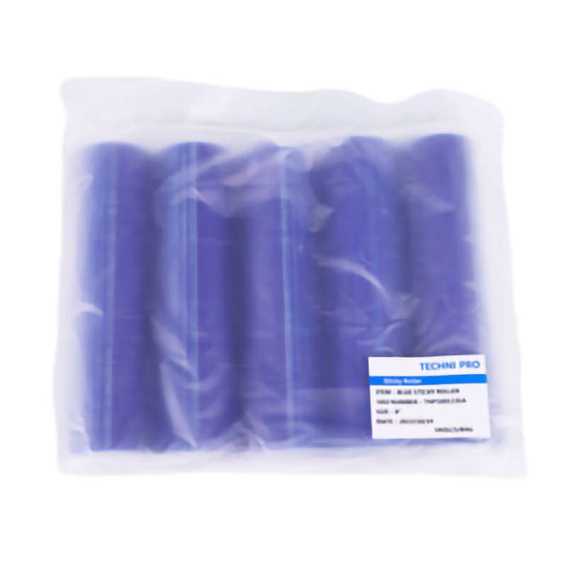 Sticky Roller w/o Handle, LDPE, 8", Blue, pack of 5